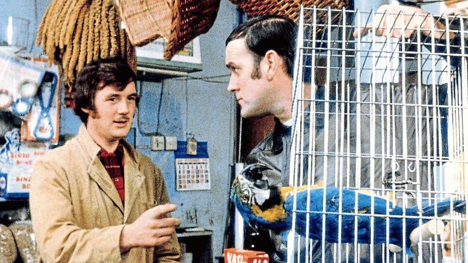 John Cleese and Michael Palin in the Dead Parrot sketch from Monty Python's Flying Circus